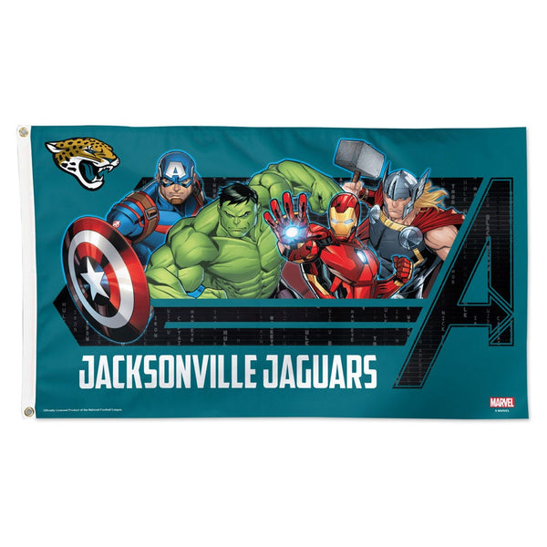 Jacksonville Jaguars / Marvel (C) 2021 Marvel Flag - Deluxe 3' X 5'