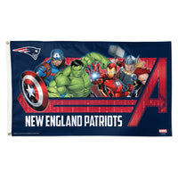 New England Patriots / Marvel (C) 2021 Marvel Flag - Deluxe 3' X 5'