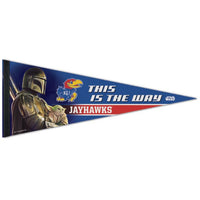 Wholesale-Kansas Jayhawks / Star Wars MANDALORIAN Premium Pennant 12" x 30"