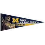 Michigan Wolverines / Star Wars MANDALORIAN Premium Pennant 12" x 30"