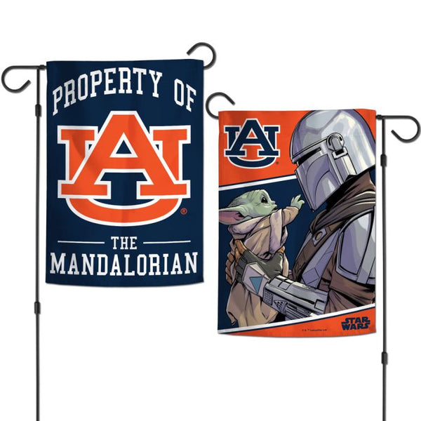 Wholesale-Auburn Tigers / Star Wars MANDALORIAN Garden Flags 2 sided 12.5" x 18"