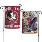 Wholesale-Florida State Seminoles / Star Wars MANDALORIAN Garden Flags 2 sided 12.5" x 18"