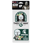 Wholesale-Michigan State Spartans / Star Wars MANDALORIAN Perfect Cut Decal Set of two 4"x4"