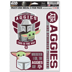 Texas A&M Aggies / Star Wars Mandalorian Multi Use 3 Fan Pack