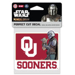 Wholesale-Oklahoma Sooners / Star Wars Mandalorian Perfect Cut Color Decal 4" x 4"