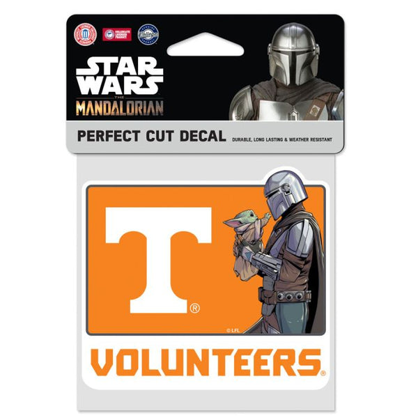 Wholesale-Tennessee Volunteers / Star Wars Mandalorian Perfect Cut Color Decal 4" x 4"