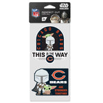 Chicago Bears / Star Wars Mandalorian Perfect Cut Decal Set of two 4"x4"