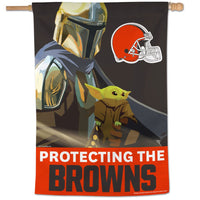 Cleveland Browns / Star Wars MANDALORIAN Vertical Flag 28" x 40"