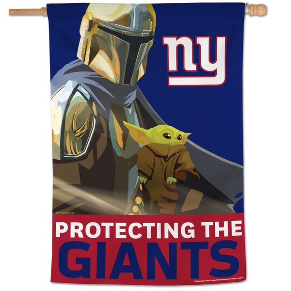 New York Giants / Star Wars Mandalorian Vertical Flag 28" x 40"
