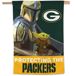 Green Bay Packers / Star Wars Mandalorian Vertical Flag 28" x 40"