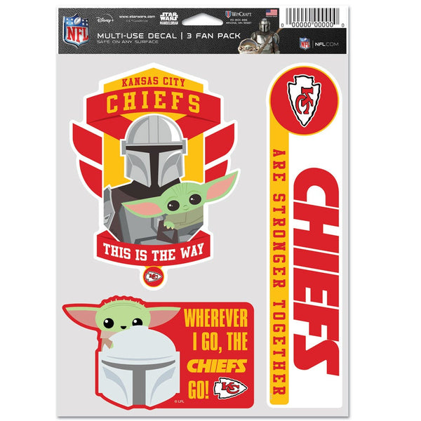 Kansas City Chiefs / Star Wars Mandalorian Multi Use 3 Fan Pack