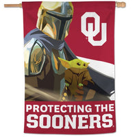 Wholesale-Oklahoma Sooners / Star Wars Mandalorian Vertical Flag 28" x 40"