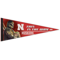 Wholesale-Nebraska Cornhuskers / Star Wars Mandalorian Premium Pennant 12" x 30"