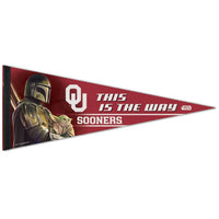 Wholesale-Oklahoma Sooners / Star Wars Mandalorian Premium Pennant 12" x 30"