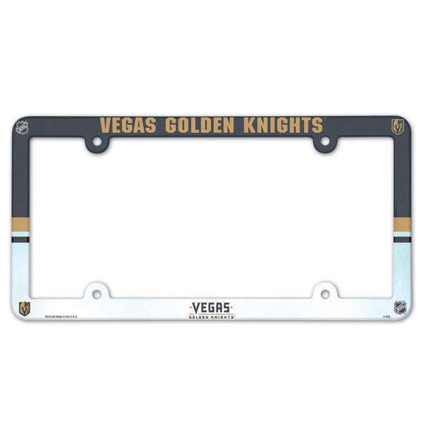 Vegas Golden Knights Lic Plate Frame Full Color