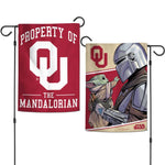 Wholesale-Oklahoma Sooners / Star Wars Mandalorian Garden Flags 2 sided 12.5" x 18"