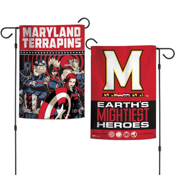 Wholesale-Maryland Terrapins / Marvel (c) 2021 MARVEL Garden Flags 2 sided 12.5" x 18"