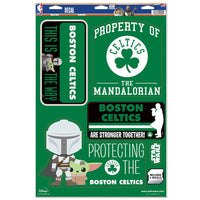 Boston Celtics / Star Wars mandalorian Multi-Use Decal 11" x 17"