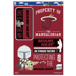 Miami Heat / Star Wars mandalorian Multi-Use Decal 11" x 17"