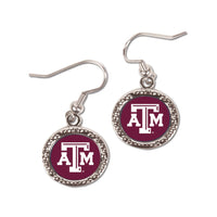 Texas A&M Aggies Earrings Jewelry Carded Round
