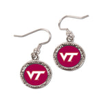 Wholesale-Virginia Tech Hokies Earrings Jewelry Carded Round