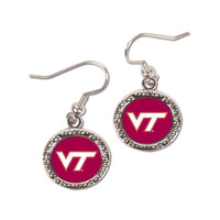 Wholesale-Virginia Tech Hokies Earrings Jewelry Carded Round