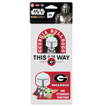 Wholesale-Georgia Bulldogs / Star Wars MANDALORIAN Perfect Cut Decal Set of two 4"x4"