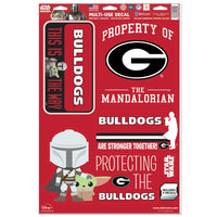 Georgia Bulldogs / Star Wars MANDALORIAN Multi-Use Decal 11" x 17"