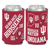 Wholesale-Indiana Hoosiers SCATTERPRINT Can Cooler 12 oz.