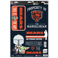 Chicago Bears / Star Wars Mandalorian Multi-Use Decal 11" x 17"