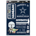 Dallas Cowboys / Star Wars Mandalorian Multi-Use Decal 11" x 17"