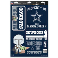 Dallas Cowboys / Star Wars Mandalorian Multi-Use Decal 11" x 17"