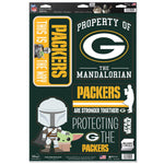 Green Bay Packers / Star Wars Mandalorian Multi-Use Decal 11" x 17"