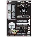Las Vegas Raiders / Star Wars Mandalorian Multi-Use Decal 11" x 17"