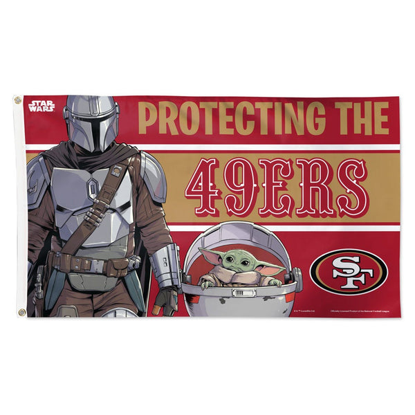 San Francisco 49ers / Star Wars Mandalorian Flag - Deluxe 3' X 5'