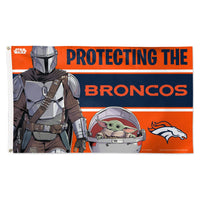 Denver Broncos / Star Wars Mandalorian Flag - Deluxe 3' X 5'