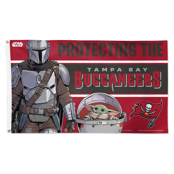 Tampa Bay Buccaneers / Star Wars Mandalorian Flag - Deluxe 3' X 5'