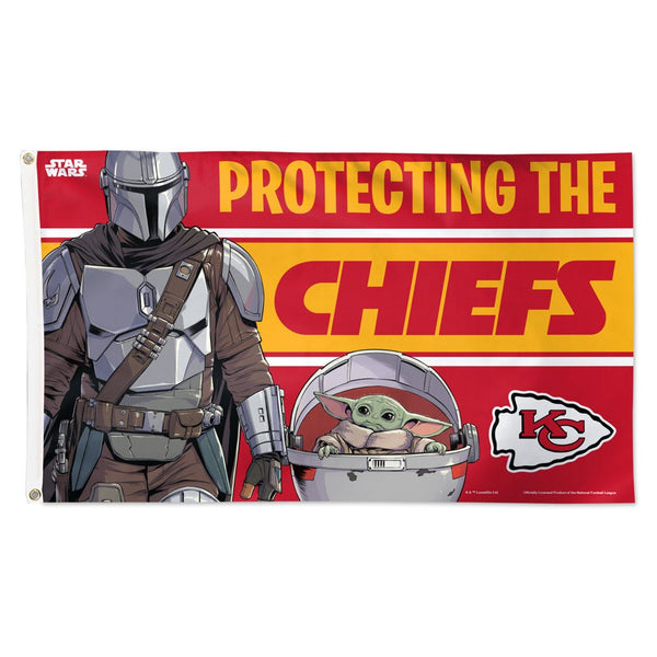 Kansas City Chiefs / Star Wars Mandalorian Flag - Deluxe 3' X 5'