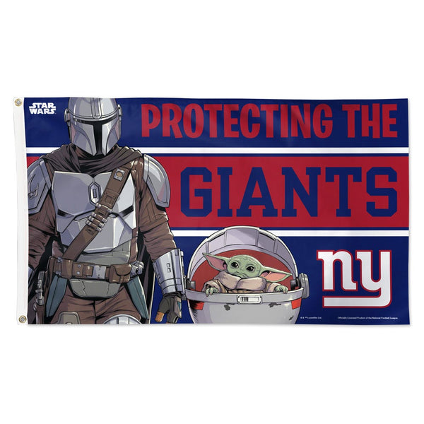 New York Giants / Star Wars Mandalorian Flag - Deluxe 3' X 5'