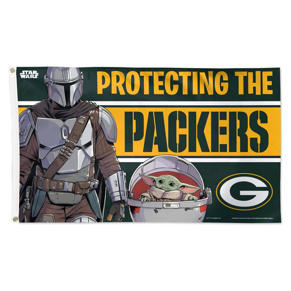 Green Bay Packers / Star Wars Mandalorian Flag - Deluxe 3' X 5'