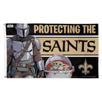 New Orleans Saints / Star Wars Mandalorian Flag - Deluxe 3' X 5'