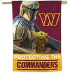 Washington Commanders / Star Wars Mandalorian Vertical Flag 28" x 40"