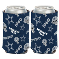 Dallas Cowboys Scatterprint Can Cooler 12 oz.