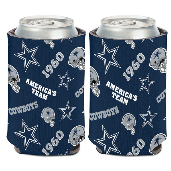 Dallas Cowboys Scatterprint Can Cooler 12 oz.