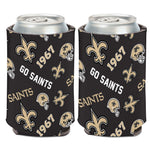 New Orleans Saints Scatterprint Can Cooler 12 oz.