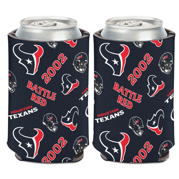 Houston Texans SCATTER PRINT Can Cooler 12 oz.