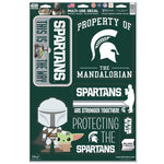 Wholesale-Michigan State Spartans / Star Wars MANDALORIAN Multi-Use Decal 11" x 17"