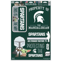 Wholesale-Michigan State Spartans / Star Wars MANDALORIAN Multi-Use Decal 11" x 17"