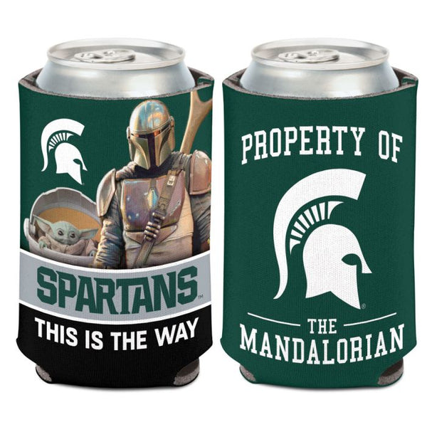 Wholesale-Michigan State Spartans / Star Wars MANDALORIAN Can Cooler 12 oz.