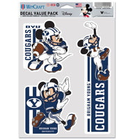 Wholesale-Brigham Young Cougars / Disney MICKEY MOUSE FOOTBALL Multi Use 3 Fan Pack